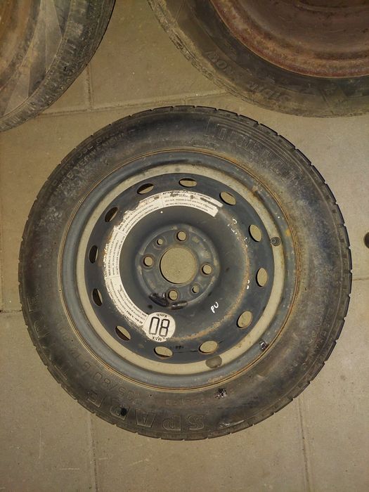 Roata rezerva slim Fiat Punto 4x100 mm,135/80/14