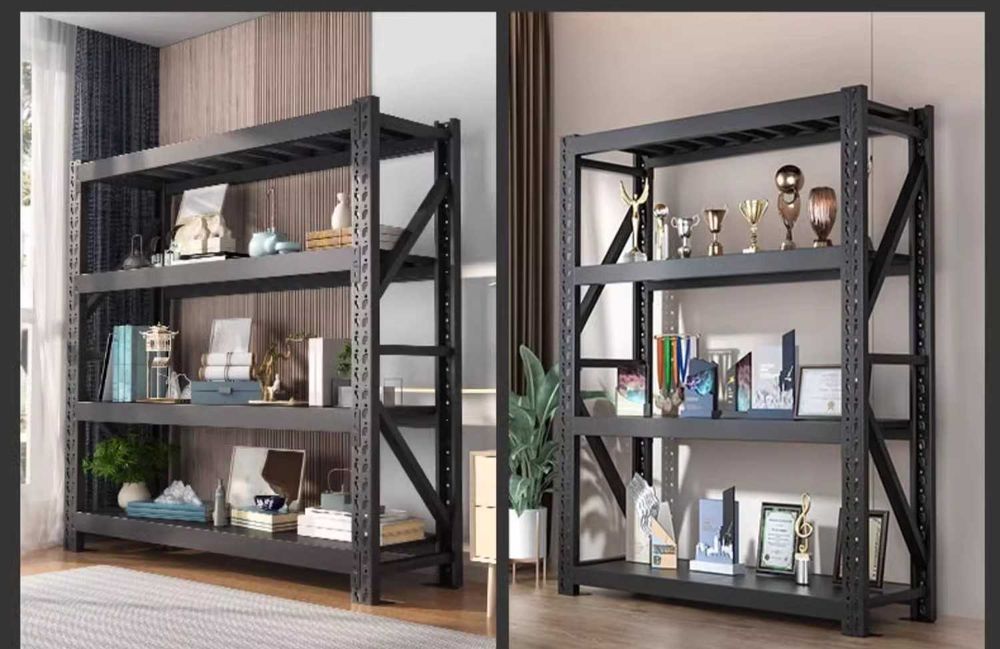 Стеллаж с прочными полками для банок и бытовых вещей