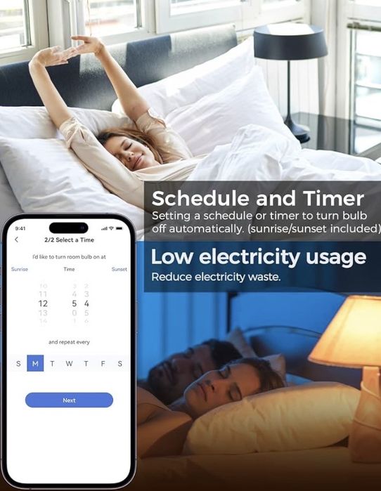 Becuri inteligent WiFi Refoss E27, compatibil cu HomeKit
