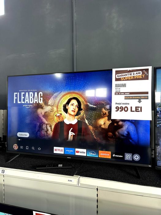 Televizor Smart Xiaomi F 43, 109cm, 4K, GARANTIE 2 ANI
