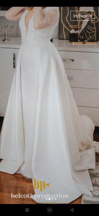 Rochie mireasa doi in unu