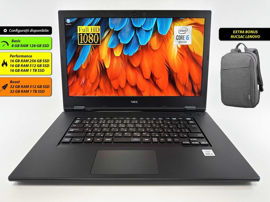 Laptop Nec Versa PRO i5-10210U 16 gb ram 128 gb SSD Ecran 15.6 inch Full HD Windows 11 Factura si Garantie 1 an