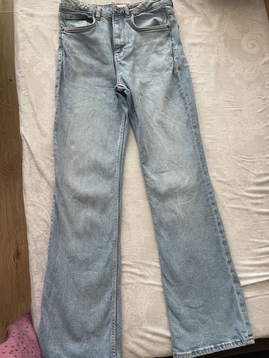 Дамски дънки Zara, широк крачол, чарлстон