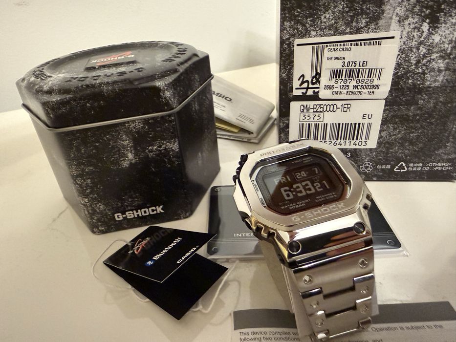 (OFERTA) G-Shock Full Metal - MIP Display - GMW-BZ5000D-1ER - Garantie 2 ani - Full Box