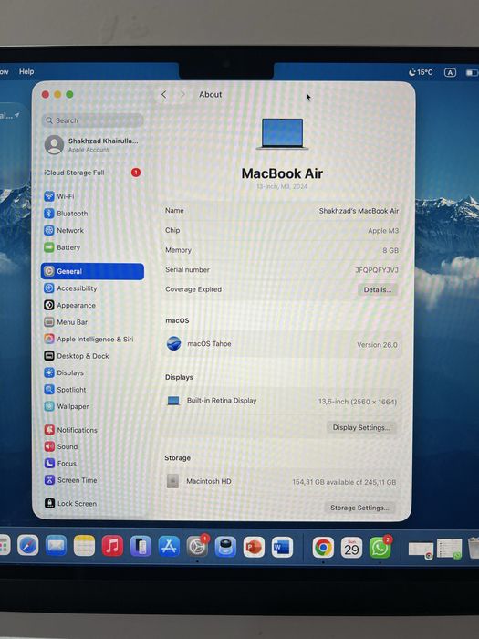 MacBook Air 13 M3 256gb