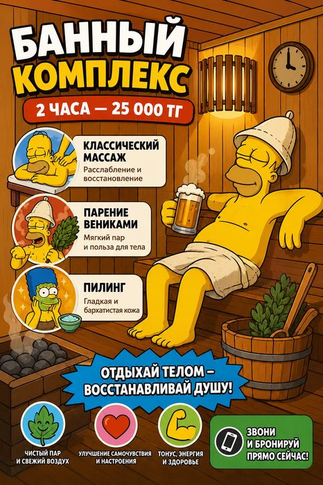 Баня массаж пар пилинг