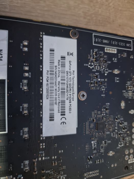 Placa video 1070 8gb DEFECTA