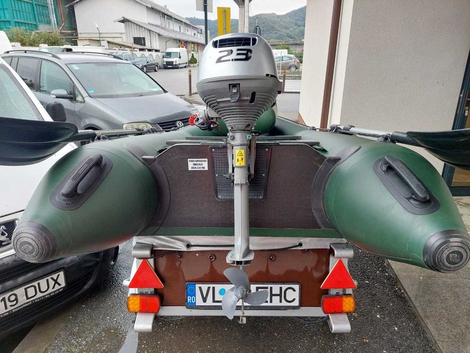 Barcă pneumatică Kolibri, motor Honda si remorca