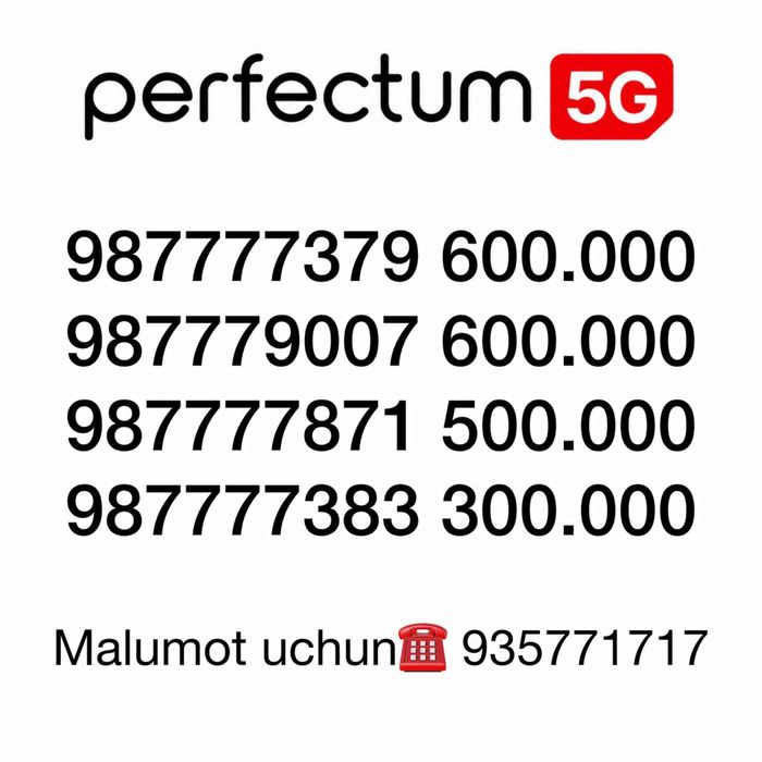 Perfectum Yunusobod gold nomer