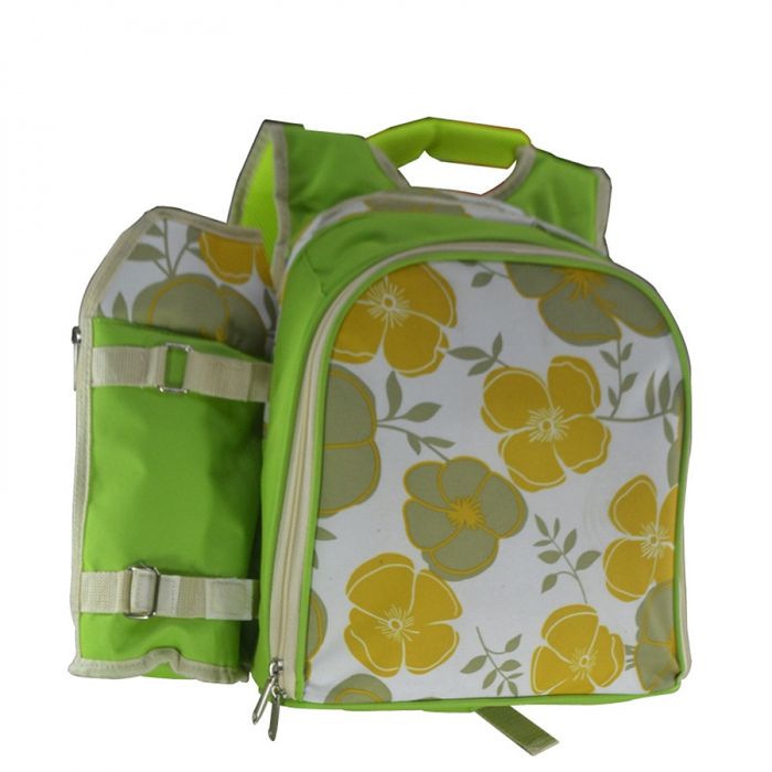 Раница за пикник "Цветя" за 4-ма