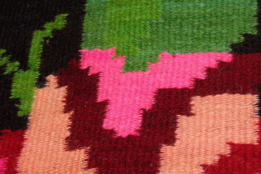 SCOARTA Bucovina, covor lana tesut la razboi, 2,20 x 1,25 m, ca NOUA