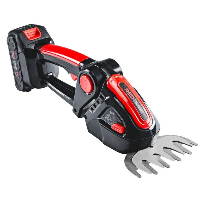Foarfeca electrica pe acumulator pentru tuns iarba, arbusti, 21 V, Red