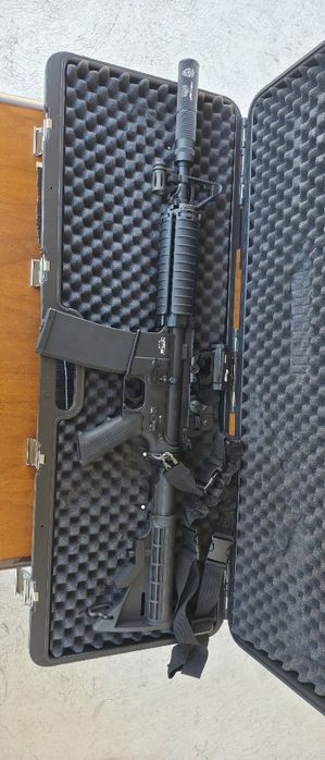 Pușcă T4E TM4 RIS M4A1 airsoft 7,5J co2