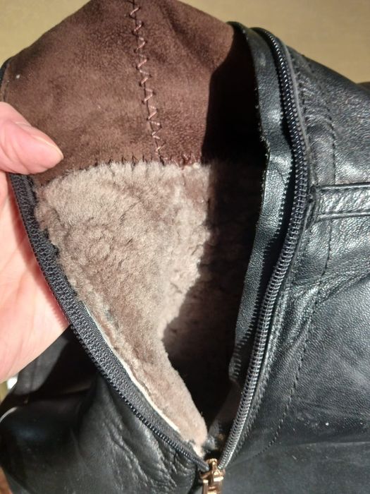 Продам сапоги кожанные