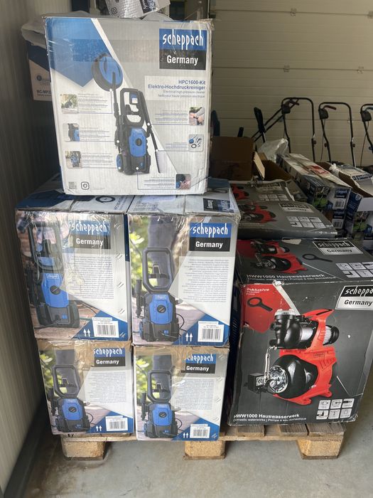 Нова Водоструйка Scheppach 1600W  135 бара Модел 2025г