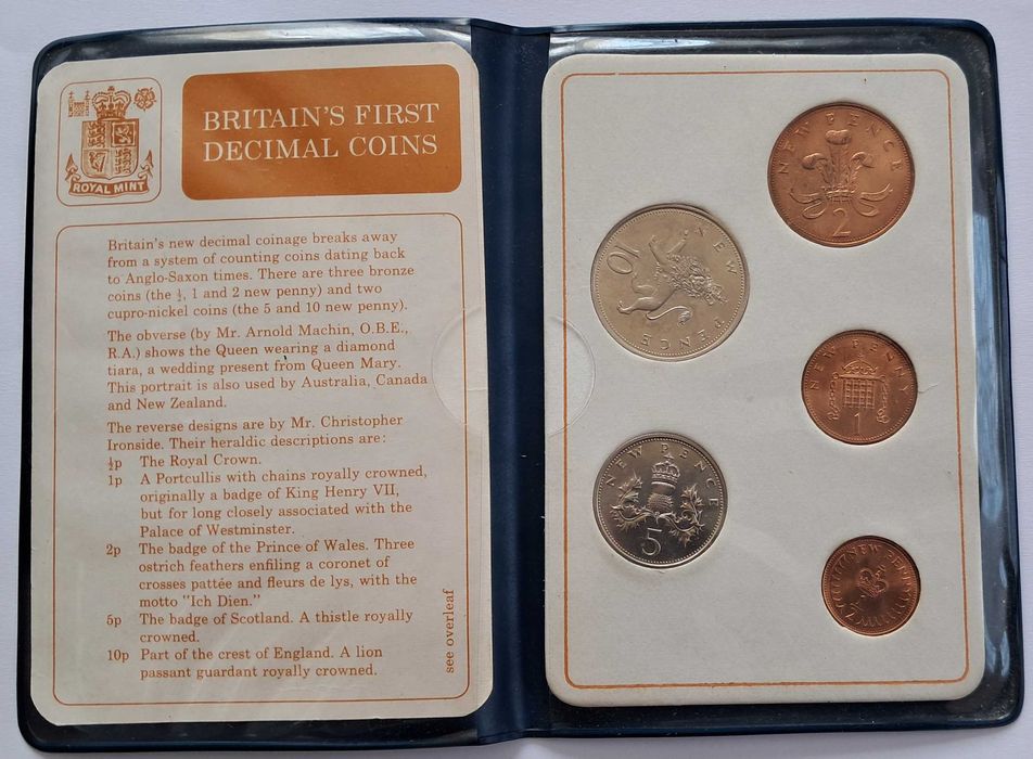 Marea Britanie , Set monede,First Decimal Coin