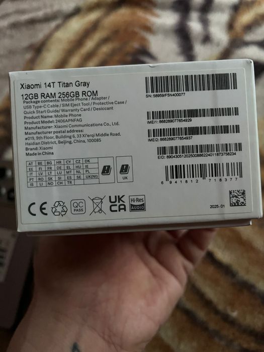 Ксяоми 14т с коробкой