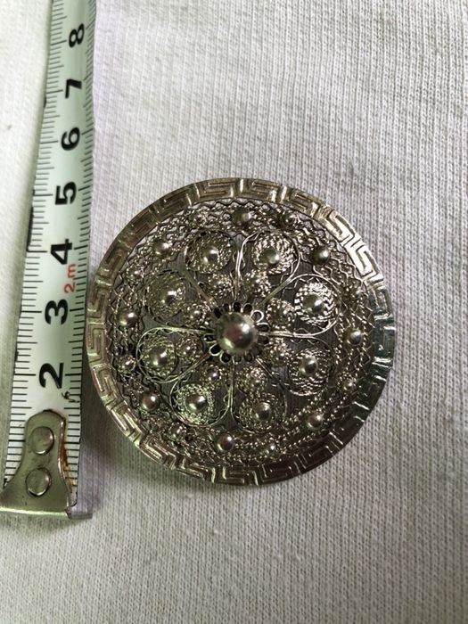 филигранни сребърни  бижута-игли и брошка