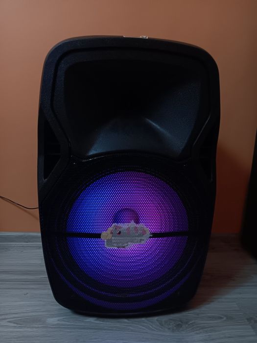 Тонколона с LED светлини и два микрофона