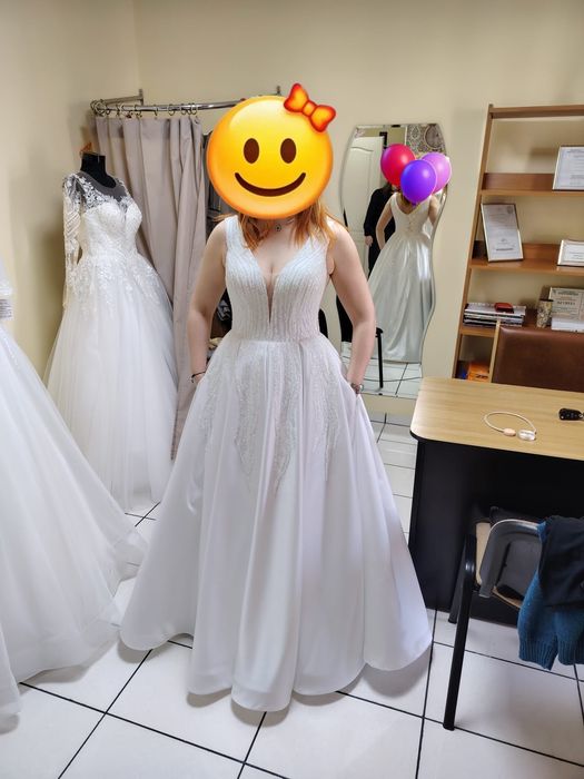 Rochie mireasa tafta cu buzunare, model 2026