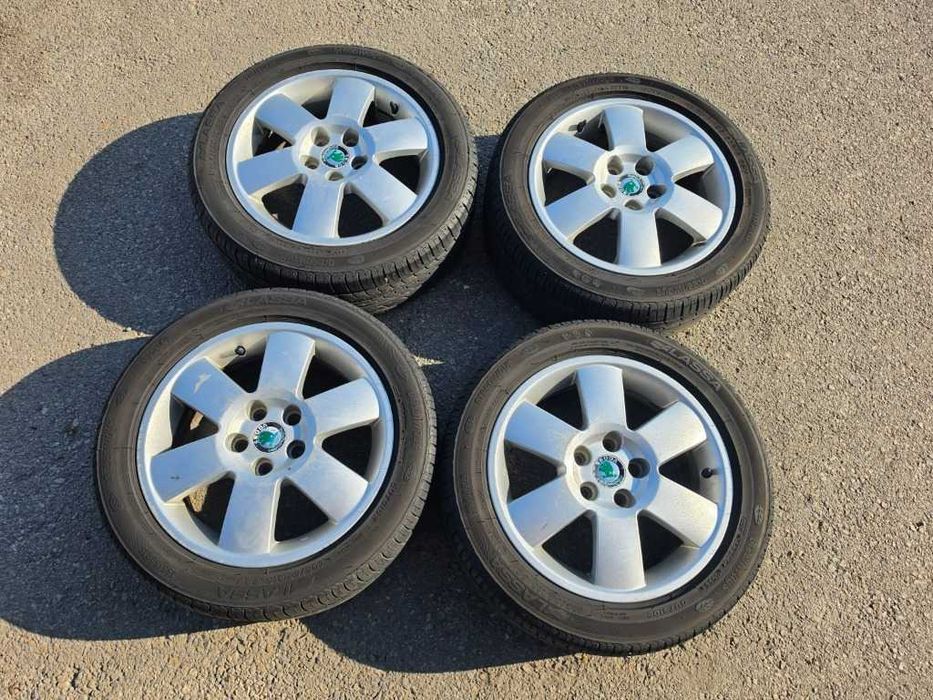 4 бр. Гуми 195/50 R15 с алуминиеви джанти 5x100 VW Audi Seat Skoda