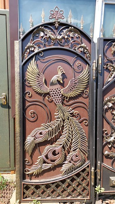 Кованые ворота "Жар-Птица"