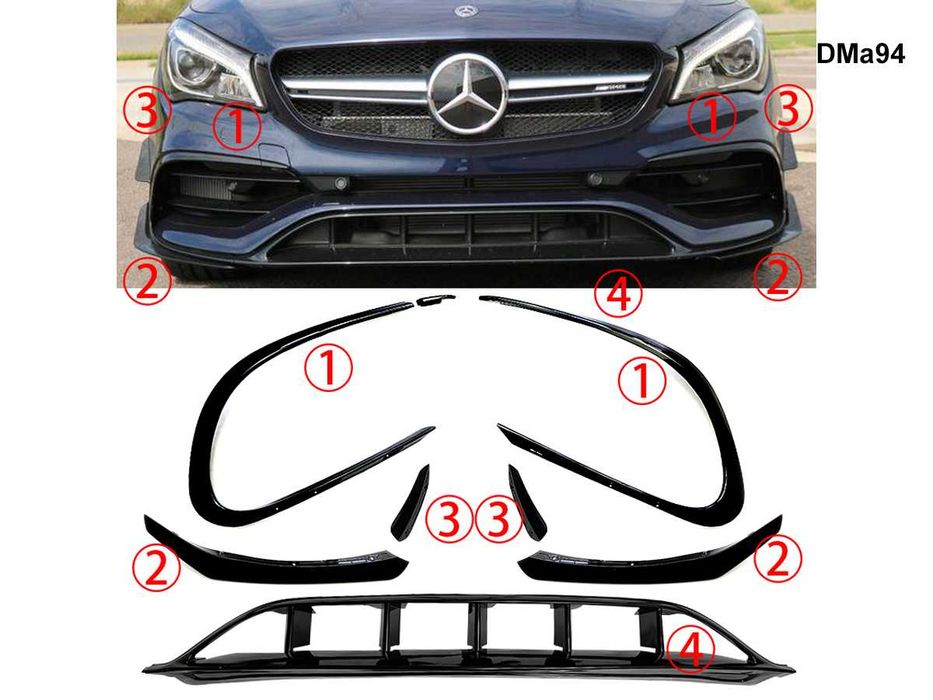 Set tuning splittere pentru Mercedes AMG CLA W117