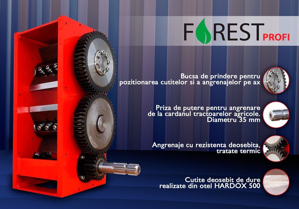 PROMOTIE PRIMAVARA tocator lemn crengi deseuri resturi vegetale