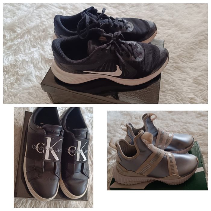 Обувки puma, nike и Calvin Klein