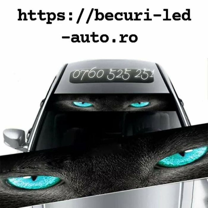 Stickere Parasolar Auto / Blue Leopard,Galben Leopard/Negru Leopard