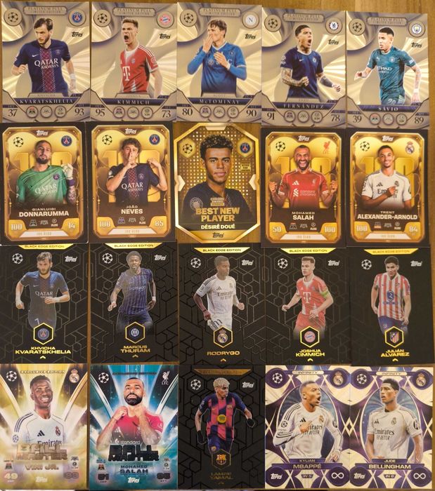 Match attax 25/26 cards