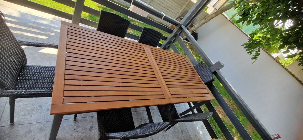 Set Masă exterior cu 6 scaune