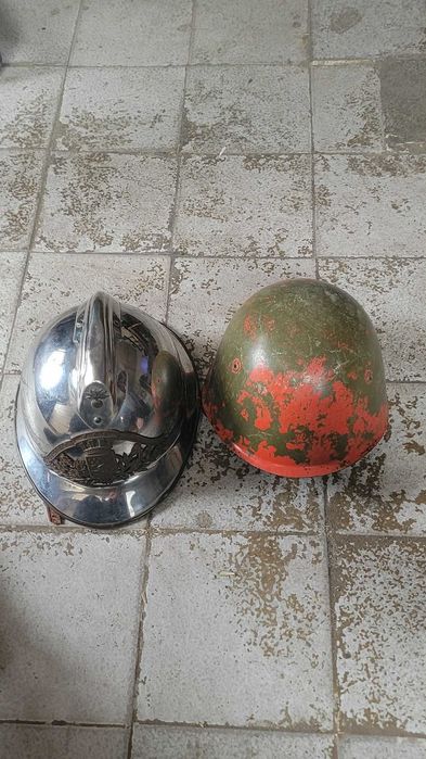 Ретро шлемове – пожарникарски и военен (колекционерски)