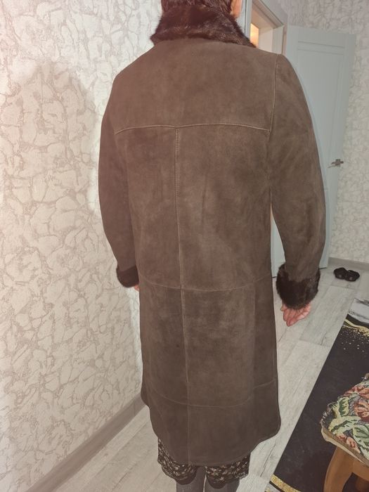 Дублёнка коричневая