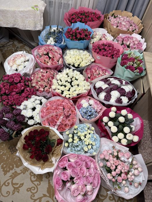 Цветы арзан бағада до 10К