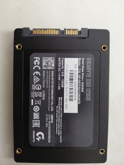 SSD 120GB от компаний GIGABYTE