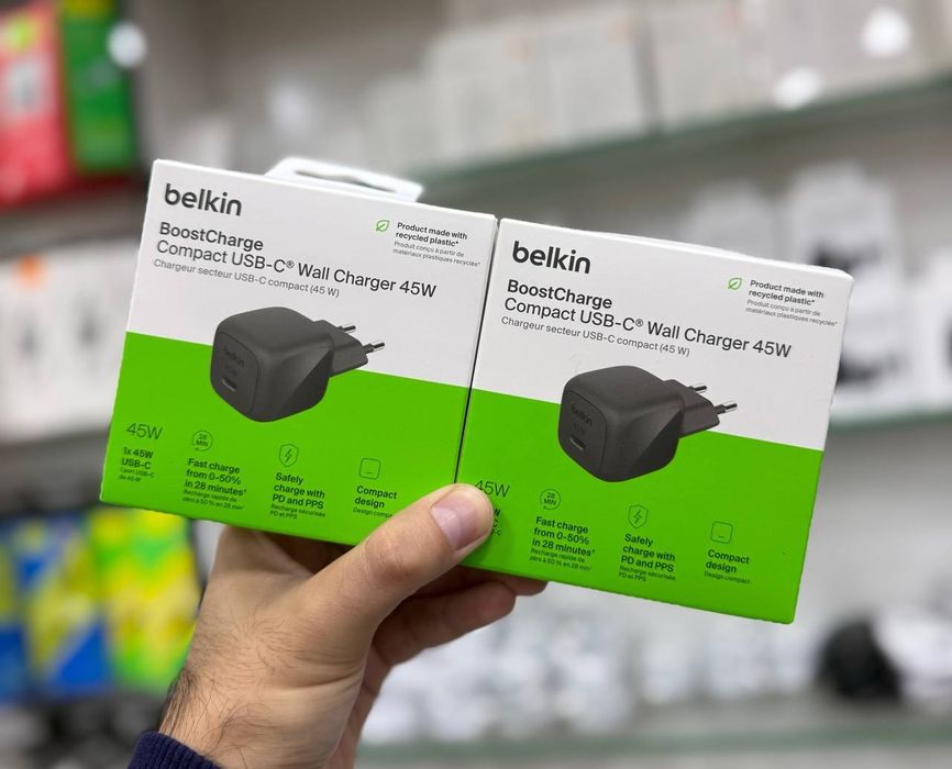 Belkin 45/30/25/20w Компактные и Мощные Адаптеры . Есть доставка