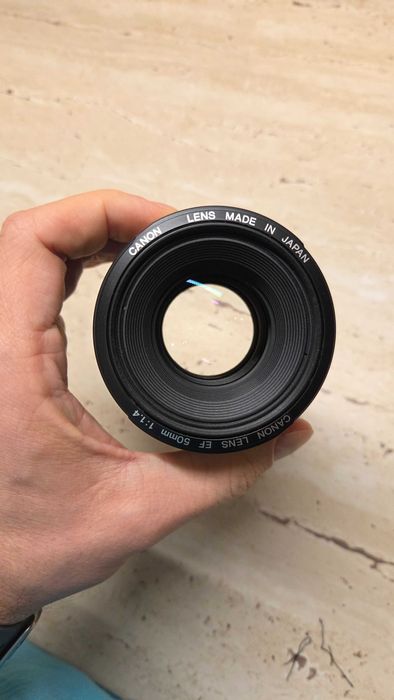 Vand obiectiv Canon EF 50mm f/1.4 USM luminos, clar, rapid