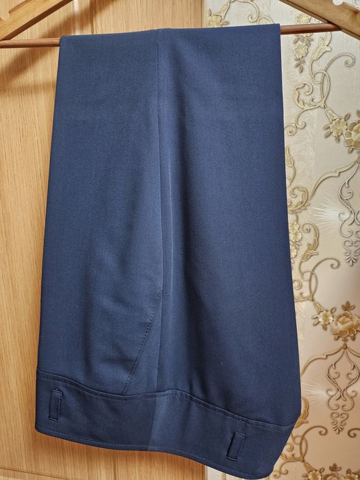 pantaloni din stofa fina,albastru marin