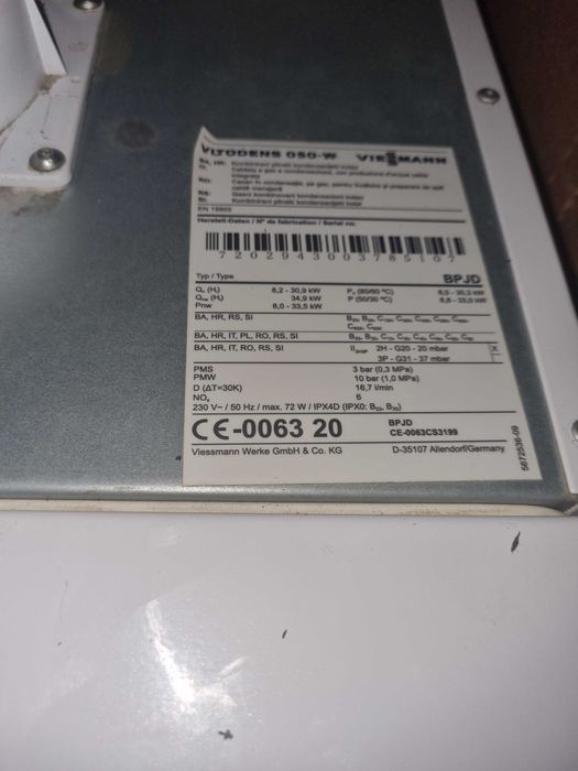 Vand Centrala trrmica pe gaz ,Vismann 24kw