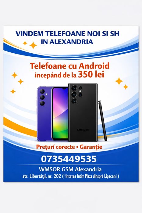 Telefoane NOI si SH Alexandria