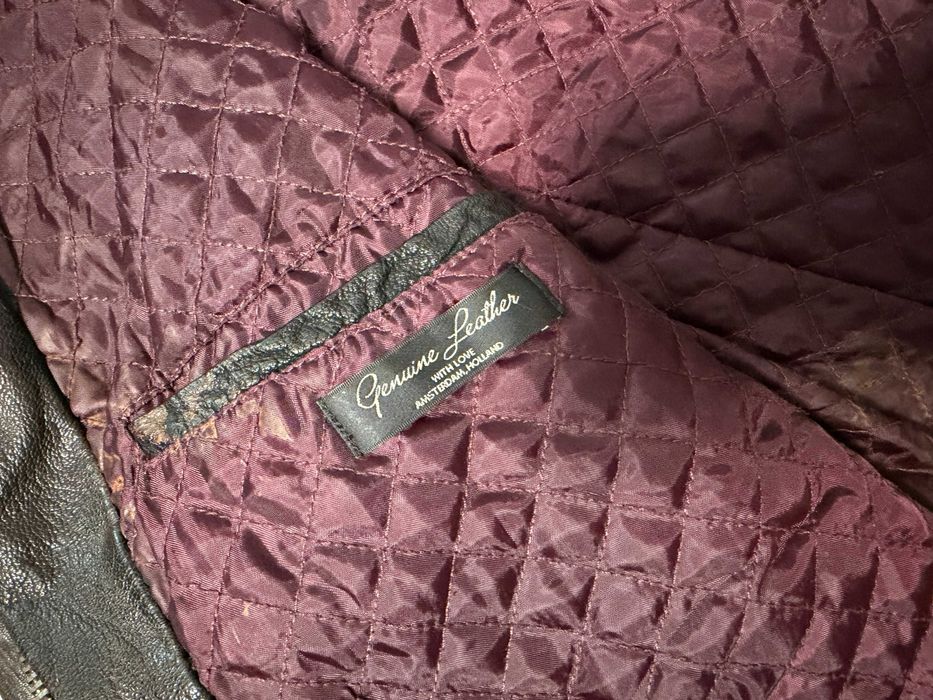 ''Scotch & Soda''оригинално мъжко виндидж кожено яке Л размер