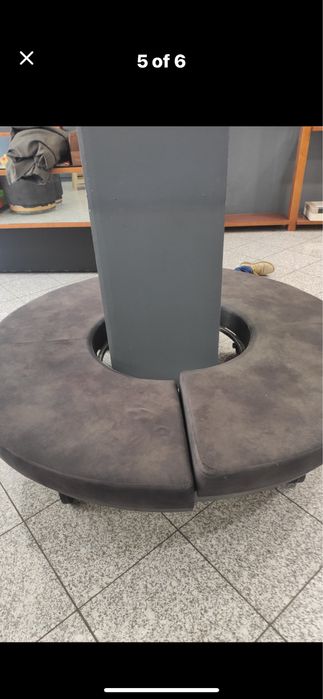 Кръгло канапе на колела  правено по поръчка