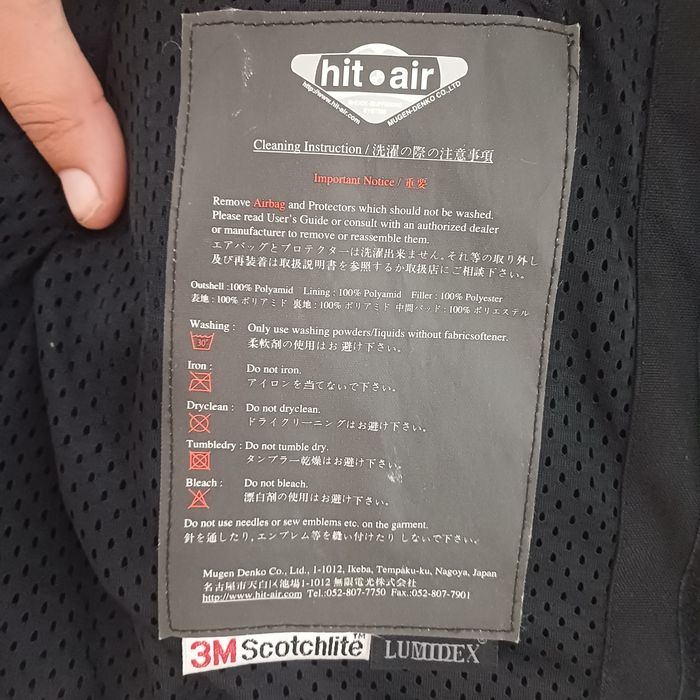 Vand veste de motociclist