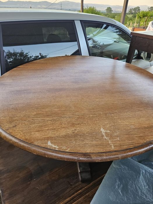 Антични масивни маси,бюро и лампи от Холандия