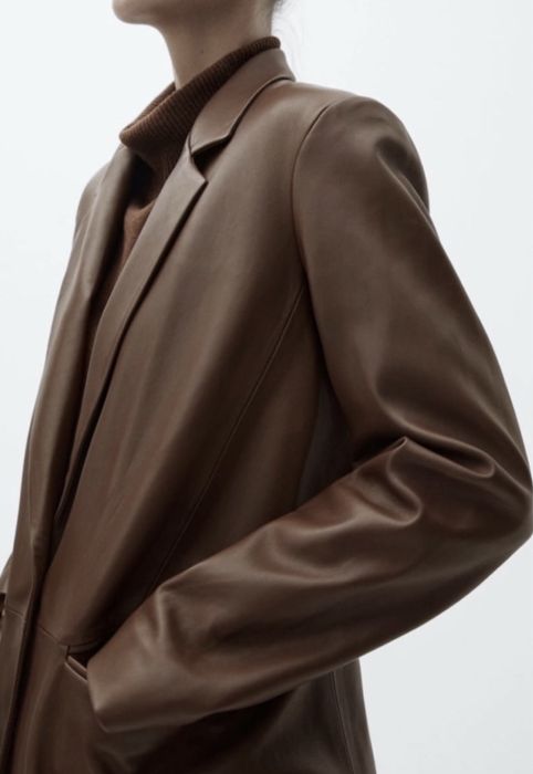 Sacou din piele Massimo Dutti