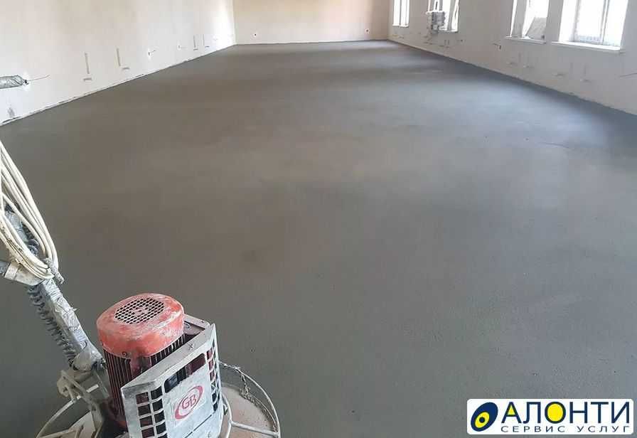 Стяжка пола, полсухой