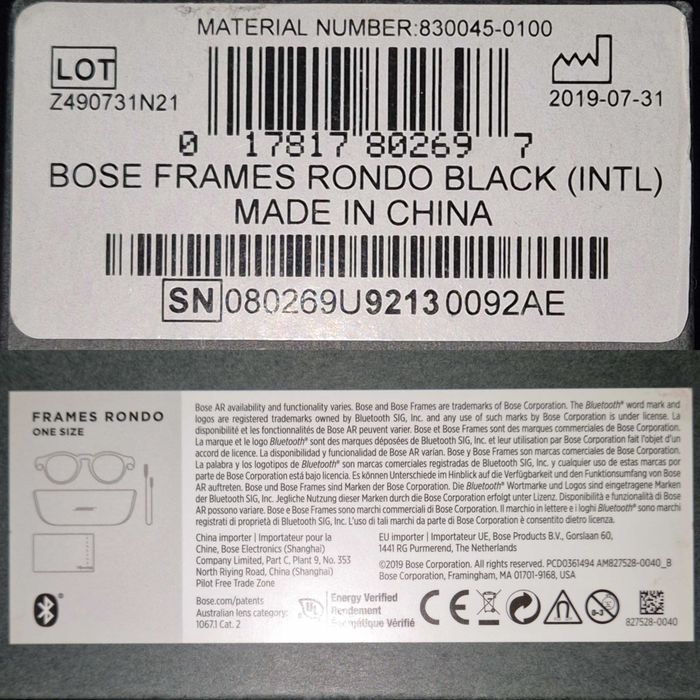 Bose Frames Rondo (ochelari audio bluetooth)