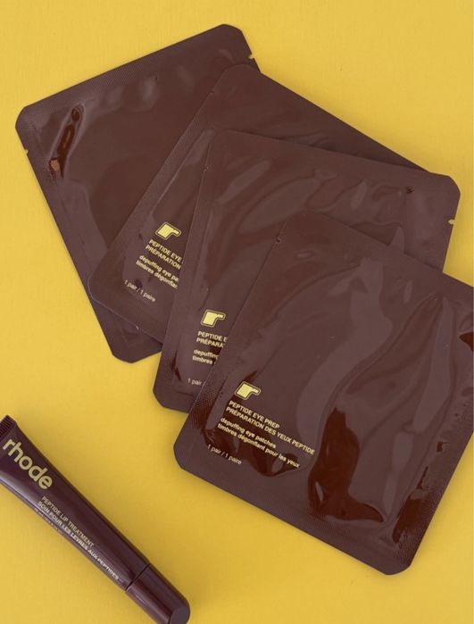 rhode x Justin Bieber / The Biebers Caramelized Banana Lip Gloss гланц, Eye Patches пачове, Spotwear за пъпки, оригинален лимитиран сет или поотделно