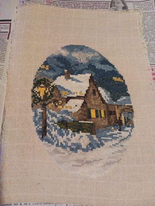 Ръчно Изработени Гоблени Ленена Пана 3бр